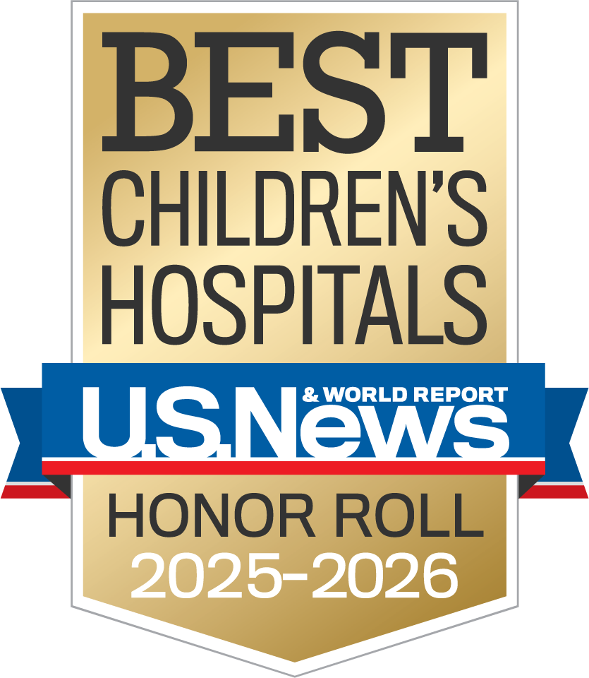 US Week News & World Report Best Children's Hospitals Honor Roll 2025-2026.