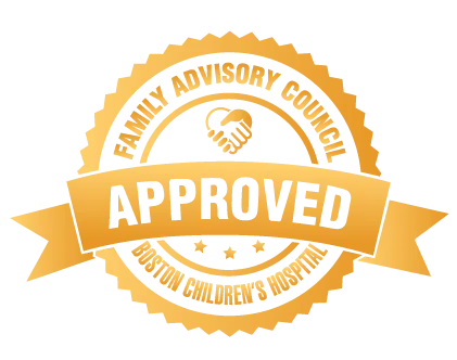 Logo: Boston Children's Hospital Family Advisory Seal of Approval