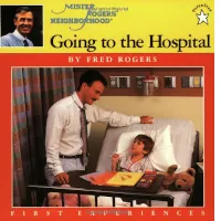 Cover: "Going to the Hospital," by Mr. Rogers