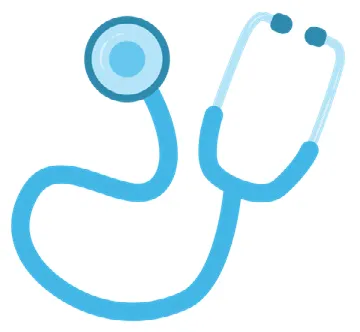 Illustration of a stethoscope